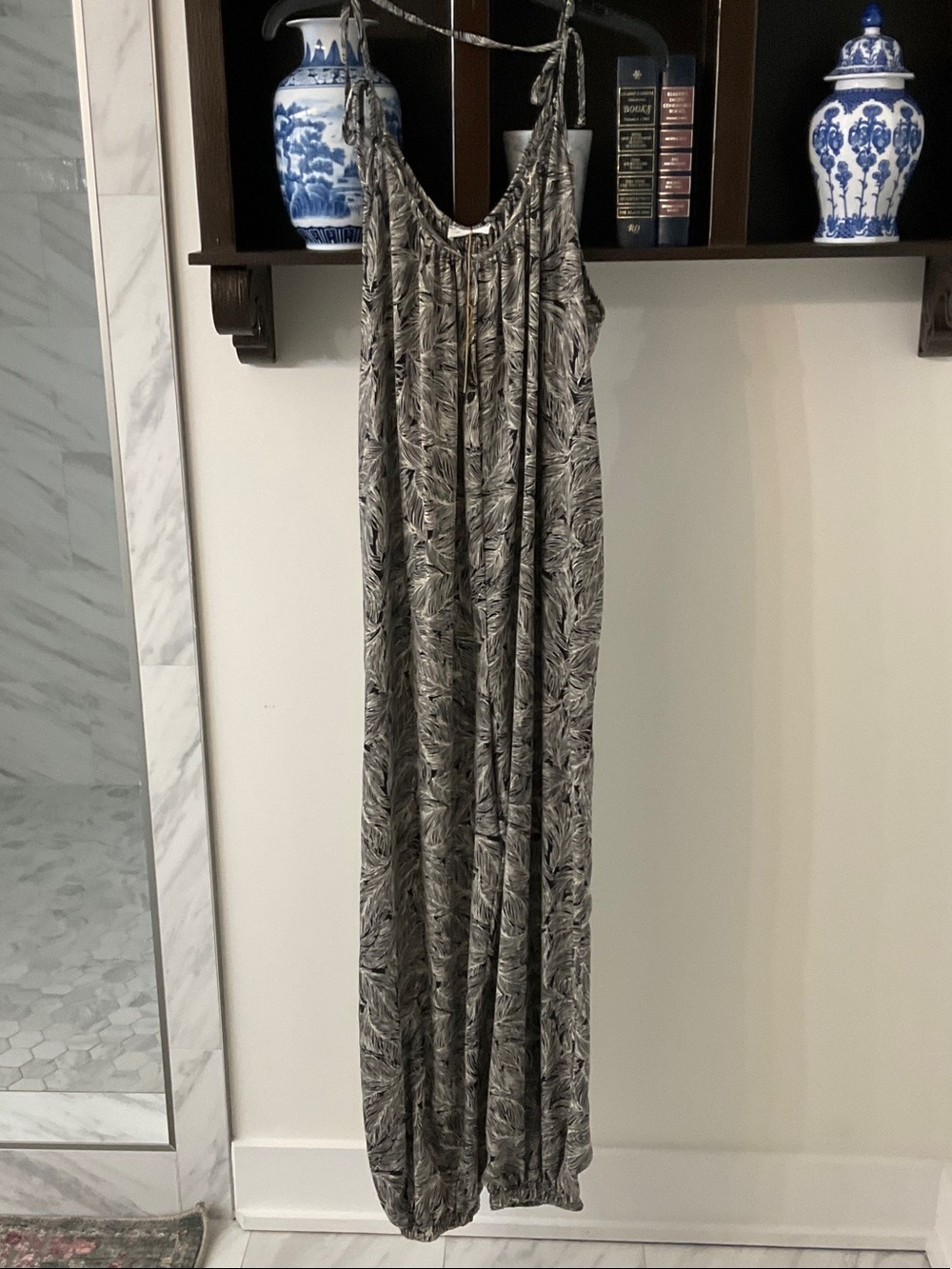 Blair Black & White Patterned Jumpsuit Romper